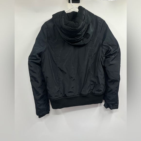 Mens Rocawear Classic Black Zip Front Pocket Puffer Jacket Coat Size M - Picture 9 of 16